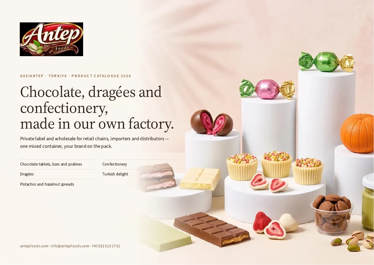 Cover of the Antep Foods product catalogue 2026