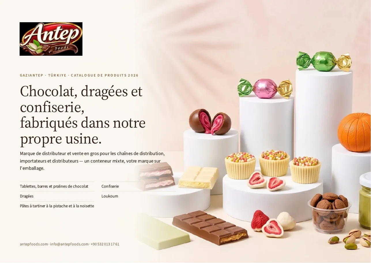 Couverture du catalogue produits Antep Foods 2026