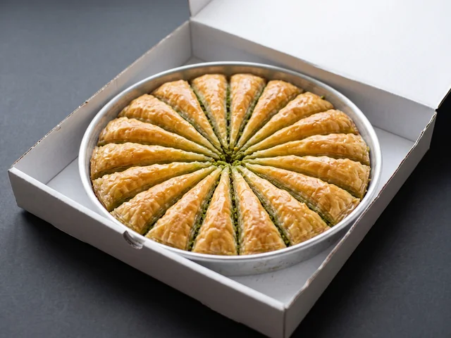 Baklava ve tvaru plátku (havuç dilimi) v tácu 3 kg