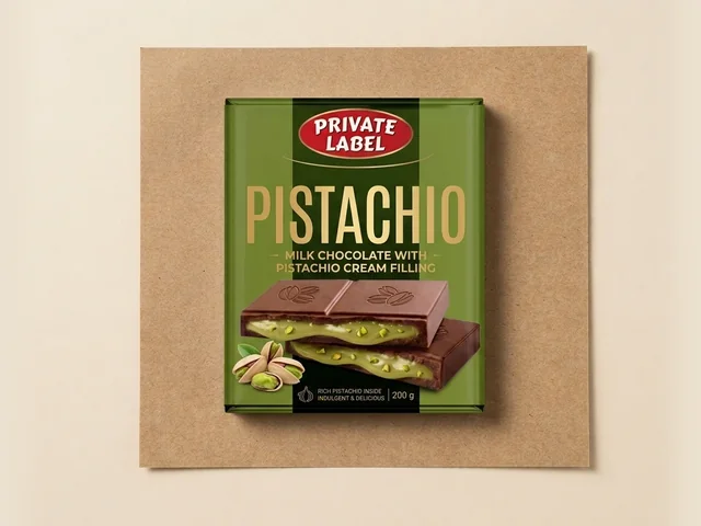 Chocolate ao leite com recheio de creme de pistache, 200 g