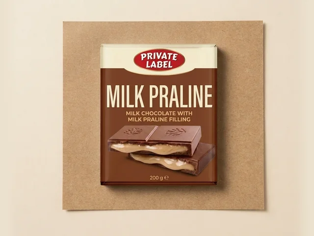 Chocolate ao leite com recheio de praliné de leite, 200 g
