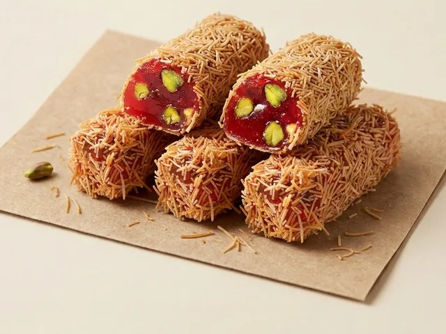 피스타치오 핑거 롤, 카다이프 코팅