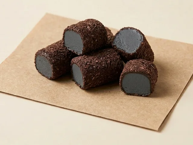 Rolo com creme de chocolate e avelã